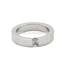 Vente en gros Bijoux en cristal en acier inoxydable Fashion CZ Ring